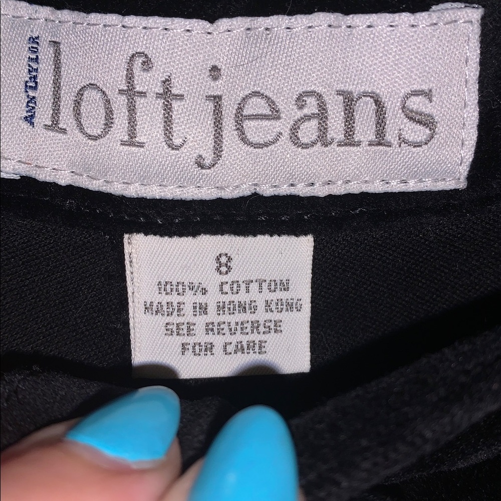 LOFT Women's velvet jeans size 8 - Picture 7 of 8